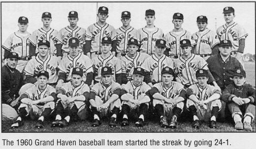 Grand Haven High School  BASEBALL TEAMS OF 1960-61